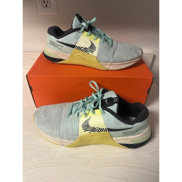 Nike Other - Nike Metcon 7 DO9328-300 Size 12‎ Training Shoes Teal/Yellow – Heavy Wear